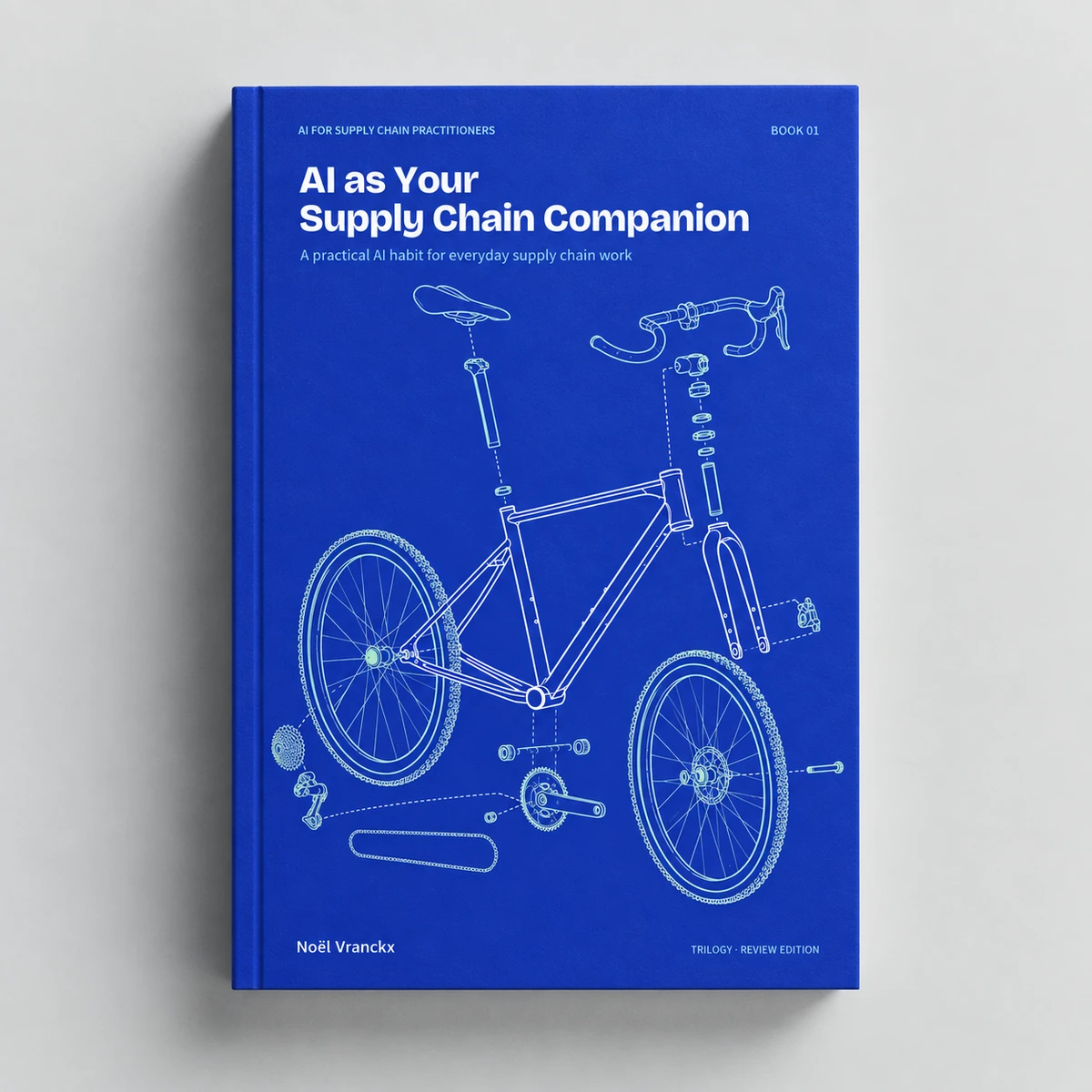 Book mockup of AI as Your Supply Chain Companion, Book 1 of 3 · Use AI